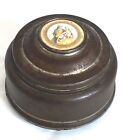 Antique Aluminum Vanity Music Powder Box