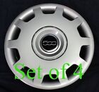 Set  4pcs  Wheel Covers Fits 500 2010 - 2016 Pop Abarth 15  Hubcap Rim New