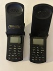 Two Motorola Star Tac Vintage Cell Phones St7797-st7790 Black As Is- Read