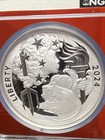 2024 P Silver 1oz Medal Liberty   Britannia Fdoi  Ngc Pf70 Ultra Cameo