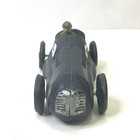 Vintage Cast Iron Streamline Race Car W  Driver  52 Black Repro Hubley Style
