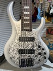 Ibanez 25th Aniv Btb 6-string Electric Bass Guitar - Silver Blizzard  871 Plek d