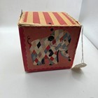 Antique Cardboard Jack In The Box Punch Clown Toy Circus Early Vintage Rare