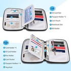 Family Passport Holder Wallet For 6 People Big Capacity Rfid Blocking Case Cover