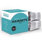 Safeko Hair Nets 144 Pcs  Individually Wrapped  Large  24    White