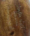 Vtg Trader Hall   s Hawaiian Village Hand-carved Monkey Pod Pineapple Dish  8 5    