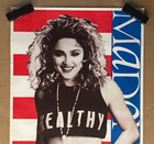 Original Vintage Poster Madonna Healthy 1980   s Music Memorabilia Head Shop Flag