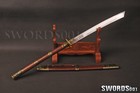 Long Rosewood Handle Kangxi Sword Chinese Emperor Broadsword Folded Steel Blade 