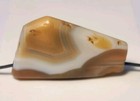 Ancient Large Indo-tibetan Banded Agate Eye Bead  34 5mm X 20 6mm 