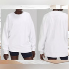 Lululemon Perfectly Oversized Crew Womens In White Size 10 Nwt Sweatshirt