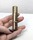 Vintage Revlon 501 Etched Gold Tone Floral Lipstick Case