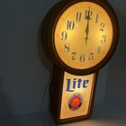 Vintage Miller Lite   A Fine Pilsner Beer   Lighted Clock sign 1986