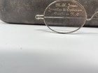 Antique 1880s Wire Rim Spectacles Glasses Mh Jones Jeweler Optician Durham Nc