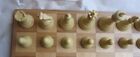 Drueke No  35 Heavy Weighted Simulated Wood Chess Set Plastic Vintage 3 5 8  