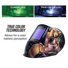 Extra Large View Auto Darkening Welding Helmet-4 x3 65  View  true Color  Anime