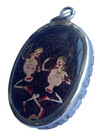 Tibetan Buddhist Amulet Tibet Citipati Skeleton Protector Charm Vintage Pendant
