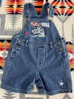 6 Pc Vintage Boys Romper Overalls Lot 90s Y2k Diseny Oshkosh Levis Mixed Sizes