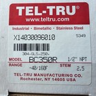 Tel-tru Bc350r Analog Bimetal Thermometer -40 To 160f  1 2  Npt  2 5 