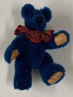 World Of Miniature Bears By Theresa Yang 3  Mohair Pin Bear Blue  499-bl-1