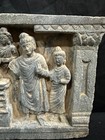 A Beautiful Gandhara Art  Circa Gray Schist  Stone Relief From  Afghanistan