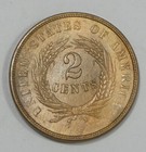 1864 Two-cent Piece Red   Brown Unc 2-cents