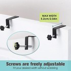 Over The Door Shower Caddy Adjustable Hanging Bathroom Organizer Rustproof Hook