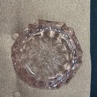 Pink Moon   Star Lg Wright Pressed Glass Ashtray Trinket Dish