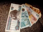 Variety Of Egyptian Pounds Banknotes From Egypt
