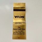 Pine Federal Credit Union Ncua Pine Bluff Ar Vintage Matchbook Cover Tmb67-6