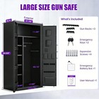30-40 Large Gun Safe For Rifle   Pistol  Digital Unassembled Gun Safe With Shelf