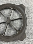 Vintage 8 5    Black Cast Iron Footed Pot pan wok Trivet Unbranded 10    On Diagonal