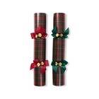 Christmas Crackers - 8 Elegant Bonbons  Handmade   luxury Tartan 
