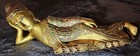 Beautiful 22in 56cm Reclining Nirvana Buddha  exquisite  Vintage Thai Carved