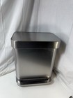 Simplehuman 30l Rectangular Step Trash Can - Brushed Stainless Steel - 8 Gallon