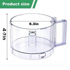 7 Cup Food Processor Work Bowl fp-631agtx-1 The 7 Cups  Transparent Color