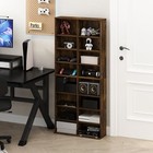 16 Shelf Dvd Storage Tower Adjustable Media Rack Bookcase Organizer