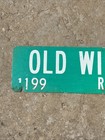 Vintage Old Winchester Road Street Sign 36    Large Green White