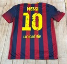 Mens Nike Barcelona Home 2013 14  10 Messi Soccer Football Jersey Size Medium