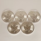 Lot Of 5 X 1 Oz 2026 Maple Leaf Silver Coins Bu 9999 - Royal Canadian Mint