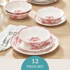 The Pioneer Woman 12 Pcs Stoneware Dinnerware Set  Service For Four