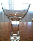 Southern Living Handmad Romania Heavy Crystal Bubble Cocktail Wine Martini Glass