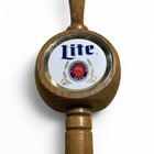 Vtg Miller Lite Beer Tap Handle Fine Pilsner Breweriana Barware