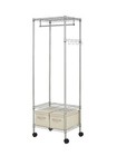 Hss 18 d X 24 w X 70 9 h  Wire Shelving 3-shelf Garment Rack   Silver