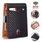 Mens Slim Wallet Rfid Blocking Bifold Wallets For Men Minimalist Genuine Leather