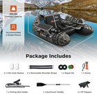 Inflatable Fishing Float Tube W adjustable Straps   Storage Pockets Camouflage