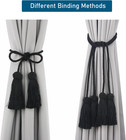 Elegant Curtain Tiebacks Rope Decorative Curtain Tie Backs For Drapes Hand Wove