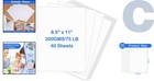 Thick 200gsm Printable Cardstock - 40 Sheets For Invitations   Diy Projects