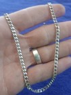 Vintage 18 Inch Sterling Silver Boxed Cuban Necklace Chain 925 Tested