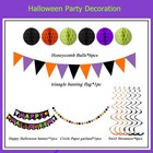 Halloween Party Decorations  Black Green Purple Orange Birthday Decorations 