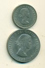 2 Different Coins From Great Britain - 2 Shillings   1 Crown  both Dating 1965 